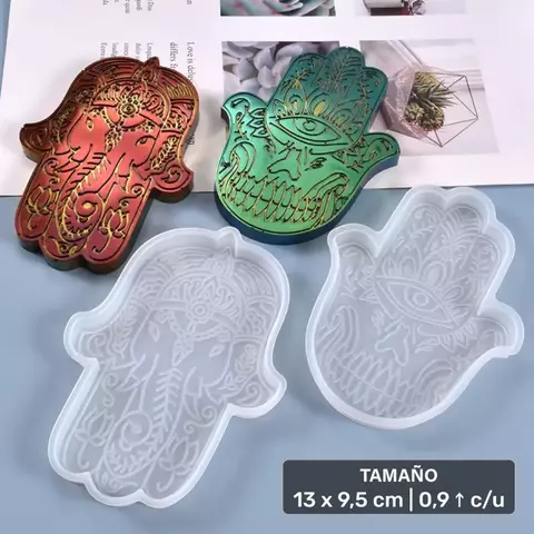 Molde de Silicona x2 Manos de Fátima