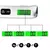 Imagem do Balança portátil display digital lcd 110lb/50kg bagagem eletrônica suspensa m