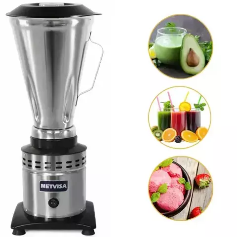 Licuadora industrial de alta velocidad Metvisa de 3,5 L y 220 V