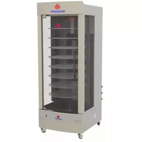 Asador Giratorio Multiuso a Gas PRP-482 G5 Progás - 128 Kg / 8 Niveles / Bivolt