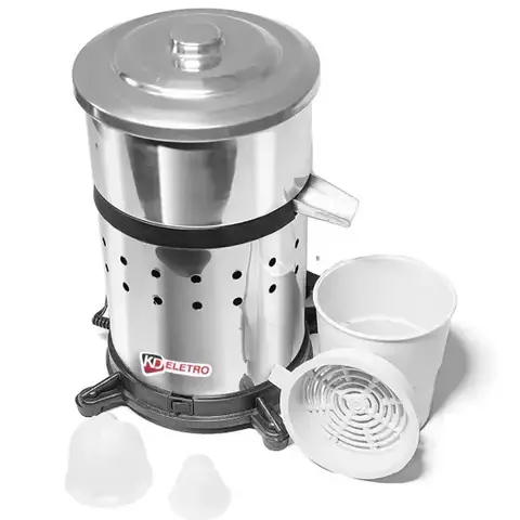 Extractor de Frutas Industrial de Acero Inoxidable 500W Bivolt – KD Eletro
