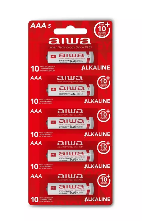 Pack 5 Pilas Aiwa Alcalinas - comprar en línea
