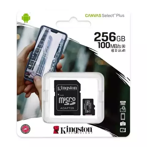 Memoria Micro SD 256 GB Kingston Canvas Select Plus