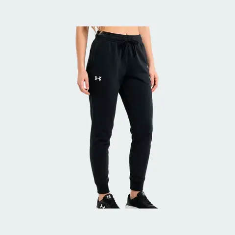 Pantalón Under Armour Rival Fleece Jogger Mujer Negro