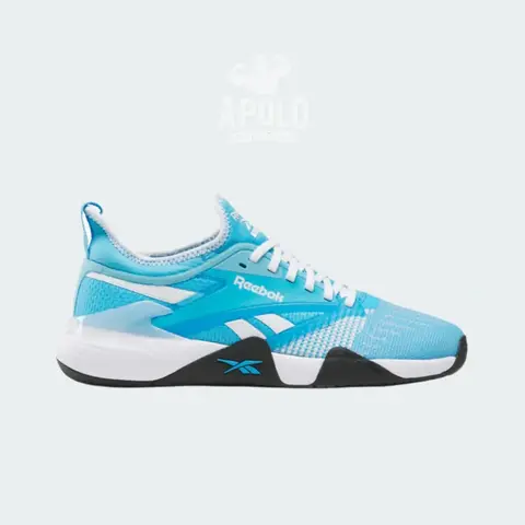 Zapatillas Reebok Nano Court Mujer Training Celeste y Blanco