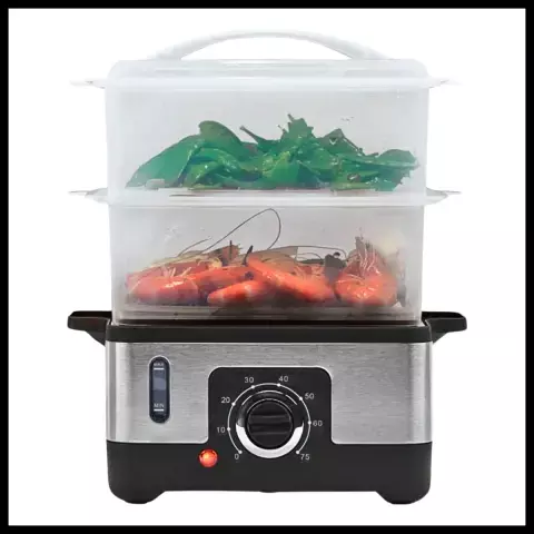 Vaporera Eléctrica 3 Niveles Capacidad 9 Litros Manual 950w