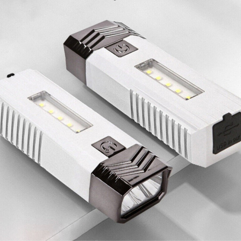 Linterna Para Bicicleta Luz LED Y Cargador USB