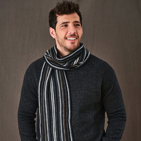 Bufanda Rayada Hombre
