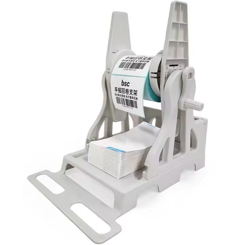 2 En 1 Soporte Porta Rollos + Rebobinador De Rollos Universal Impresora