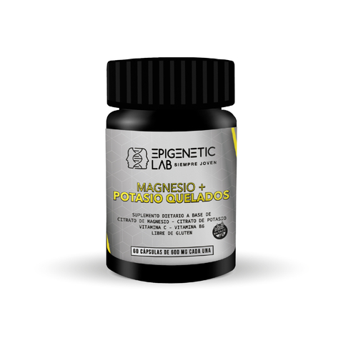 CITRATO DE MAGNESIO + CITRATO DE POTASIO QUELADOS X 60 CAPSULAS DE 600 MG SIN TACC