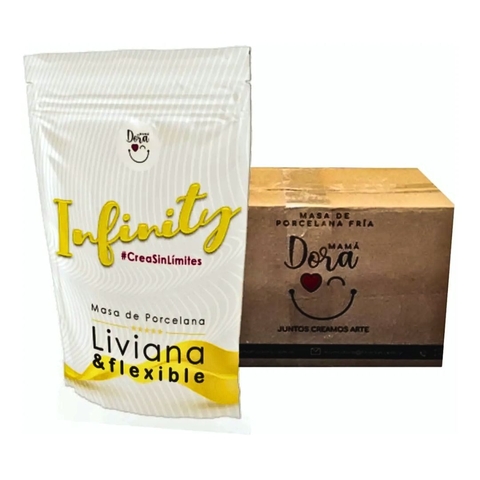Caja Porcelana Fría Infinity Liviana Flexible 20u 325g Mamá Dora