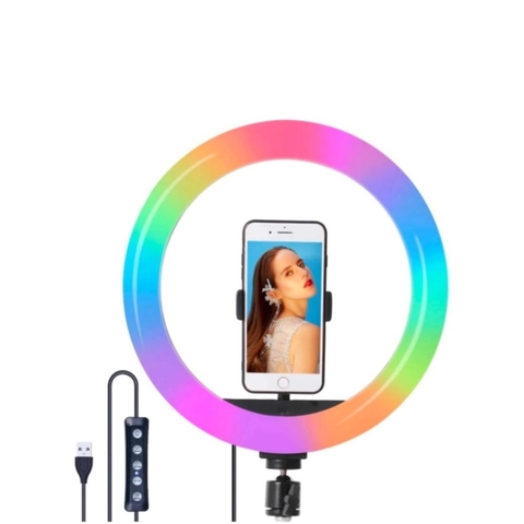 Aro De Luz 30cm Rgb