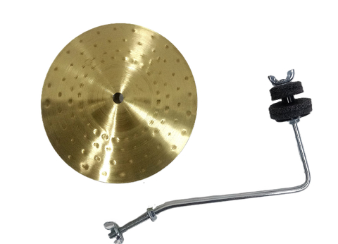 Platillo de 8 Pulgadas con Soporte - Accesorio para Washboard Tabla de Percusión