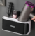 Bathroom Wall Mount Shelf with Holes for Hair Dryer Holder and Storage Organizer - loja online