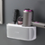 Imagem do Bathroom Wall Mount Shelf with Holes for Hair Dryer Holder and Storage Organizer