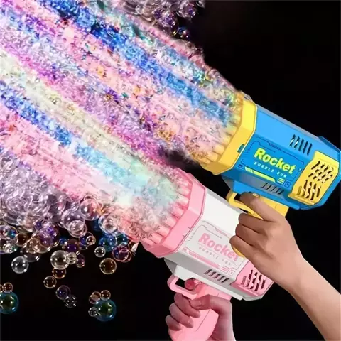 Pistola de bolhas RocketBubbles - Diversão e magia em dobro! - comprar online
