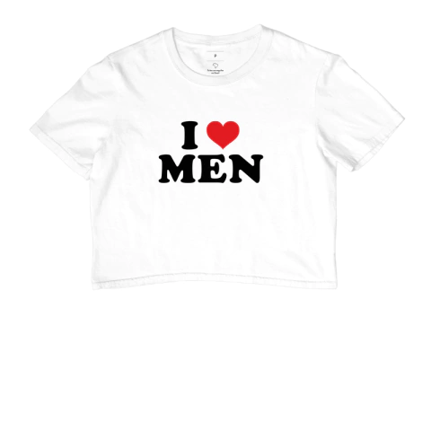 cropped i <3 men - comprar online