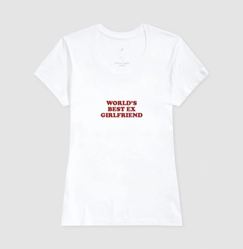 camiseta world's best ex girlfriend - comprar online