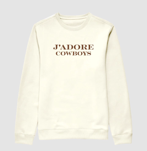 suéter j’adore cowboys - comprar online