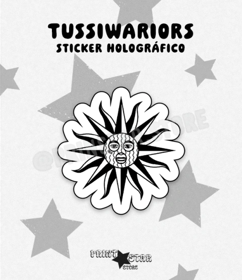 [07] Sticker Holográfico Corte Tussiwarriors