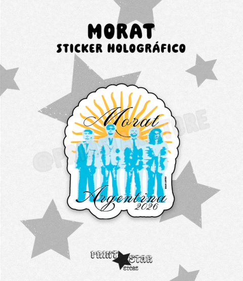 [01] Sticker Holográfico Corte Morat