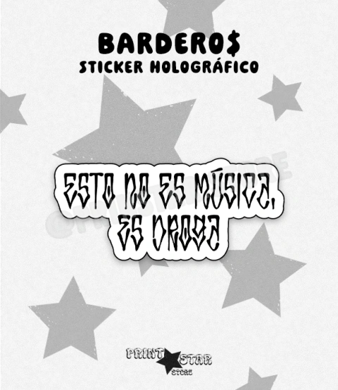 [01] Sticker Holográfico Corte Bardero$