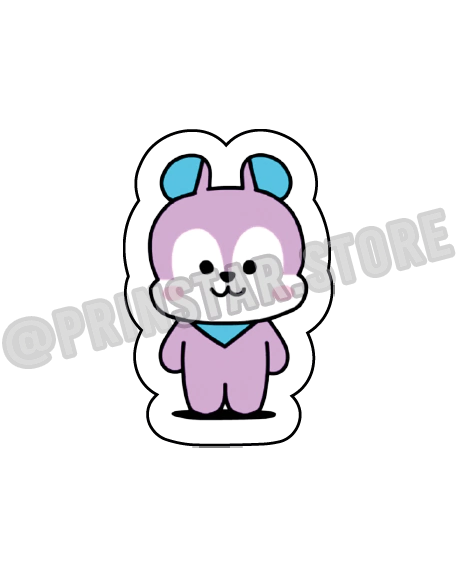 [01] Sticker Holográfico BT21 Mang - comprar online