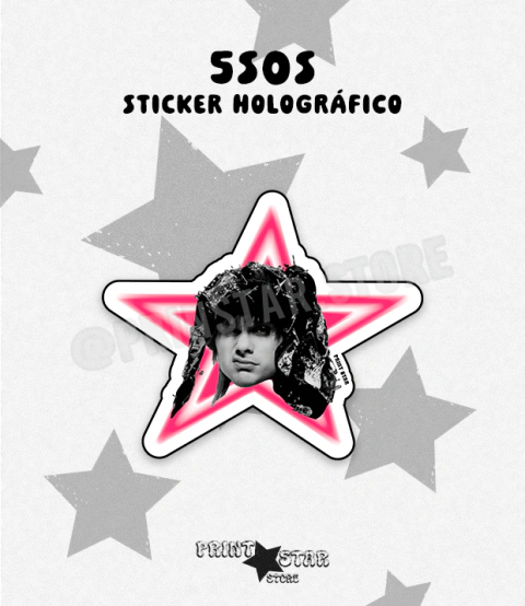 [08] Sticker Holográfico Corte 5SOS