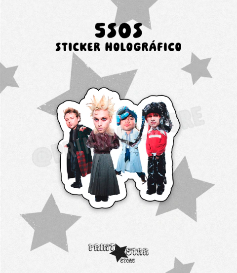 [09] Sticker Holográfico Corte 5SOS