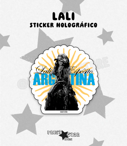 [01] Sticker Holográfico Corte Lali
