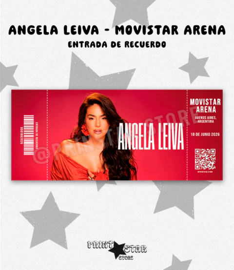 Entrada de Recuerdo Angela Leiva Movistar Arena 2026