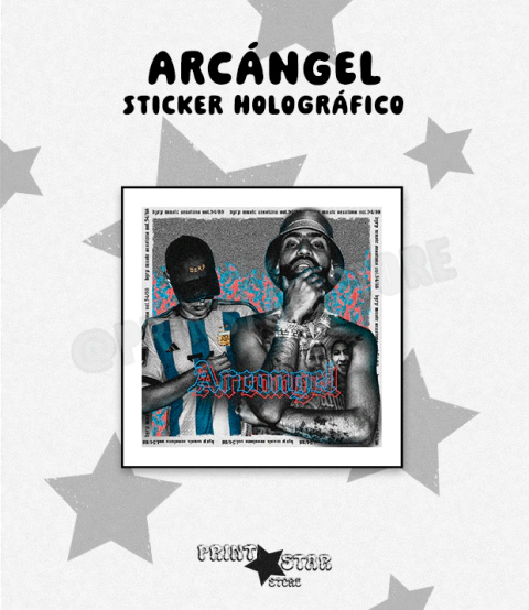 [02] Sticker Holográfico Corte Arcángel