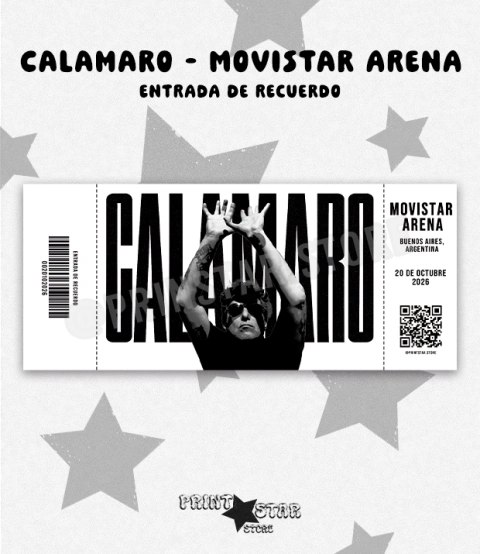 Entrada de Recuerdo Calamaro Movistar Arena 2026