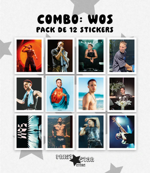 Combo - Stickers Holográficos Wos
