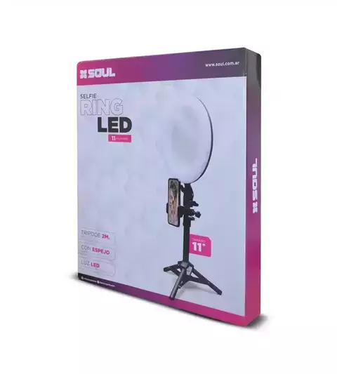 Led selfie Ring Soul Led light 11" con Tripode 2m - comprar online