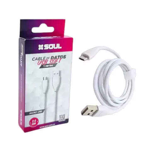 Cable Usb Soft Micro usb Soul 1mt - comprar online