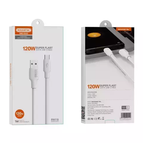 Cable de carga rápida USB-A a USB-C de 120W SOMOSTEL SMS-BA02 - comprar online