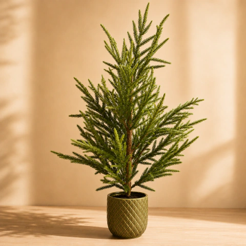 ARBOL PINO CON MACETA VERDE 40X40X84