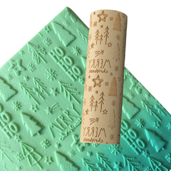 Rolo de Textura para Biscoito Pasta Americana e Argila Natal 1 RL10040