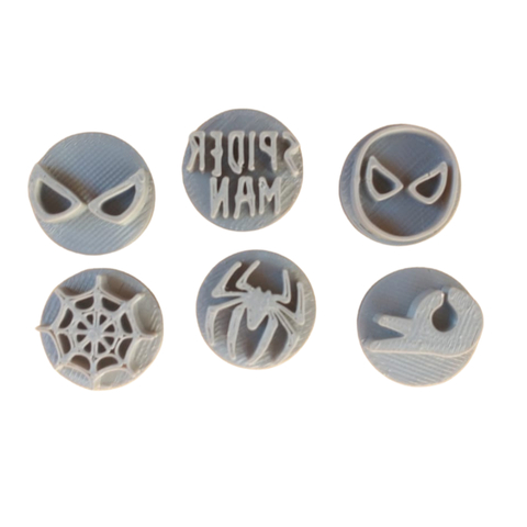 Kit com 6 Carimbos de Brigadeiro Homem Aranha CT12080