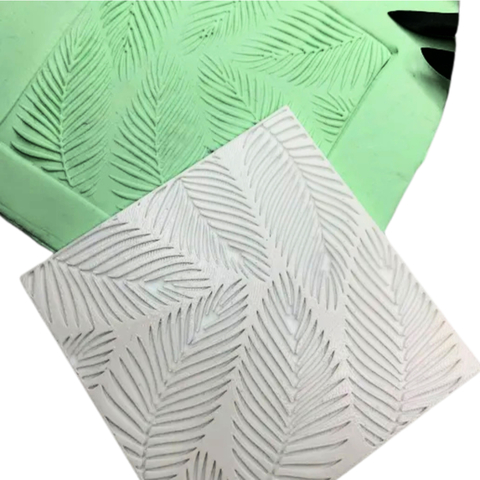 Marcador Textura para Pasta Americana Confeitaria e Artesanato Folha Tropical 2 CT12287