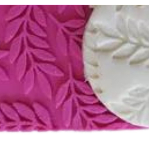 Marcador de Textura para Confeitaria e Artesanato Folhas MT10224