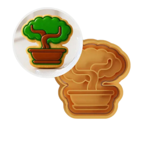 Kit Cortador de Biscoito Pasta Americana Biscuit Árvore Miniatura Bonsai CT12263