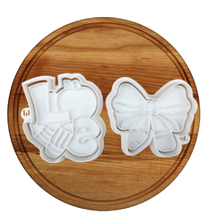 Kit Cortador de Biscoito Pasta Americana Biscuit Dia dos Professores com Amor CT12236