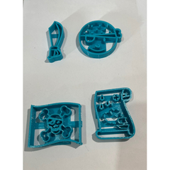 Kit com 4 cortadores de Biscoito Pirata CT10594 - comprar online