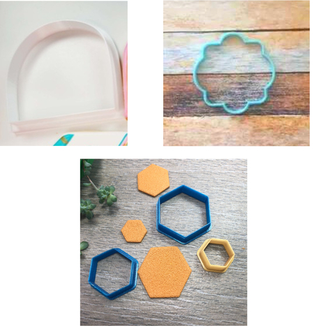 Kit com 3 Cortadores de Biscoito Carol 10 cm