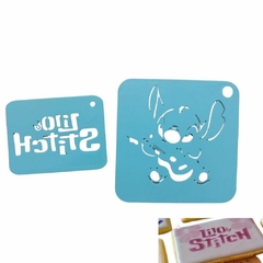 Kit com 2 Stencil para Confeitaria e Artesanato Lilo e Stitch CT11680 - comprar online