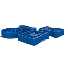 Kit com 4 cortadores de Biscoito Pirata CT10594