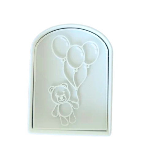 Kit Cortador de Biscoito Pasta Americana Biscuit Arco com Ursinho com Balões CT12291