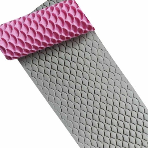 Rolo de Textura para Biscoito Pasta Americana e Argila Escamas Sereia RL10017